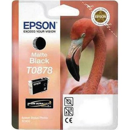 Epson T0878 Γνήσιο Μελάνι Εκτυπωτή InkJet Matte Μαύρο (C13T08784010 C13T08784020)