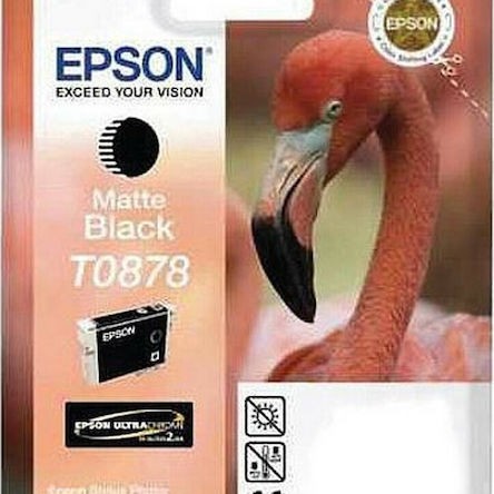 Epson T0878 Γνήσιο Μελάνι Εκτυπωτή InkJet Matte Μαύρο (C13T08784010 C13T08784020)
