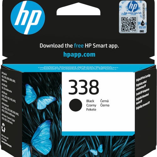 HP 338 Γνήσιο Μελάνι Εκτυπωτή InkJet Μαύρο (C8765EE)