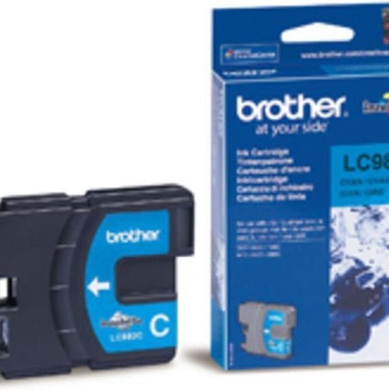 Brother LC980 Γνήσιο Μελάνι Εκτυπωτή InkJet Κυανό (LC-980C)