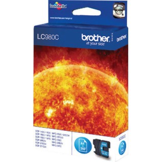Brother LC980 Γνήσιο Μελάνι Εκτυπωτή InkJet Κυανό (LC-980C)