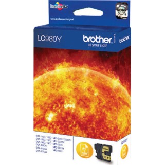 Brother LC980 Γνήσιο Μελάνι Εκτυπωτή InkJet Κίτρινο (LC-980Y)