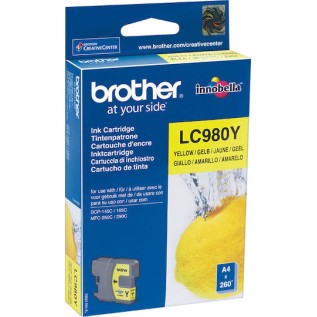 Brother LC980 Γνήσιο Μελάνι Εκτυπωτή InkJet Κίτρινο (LC-980Y)