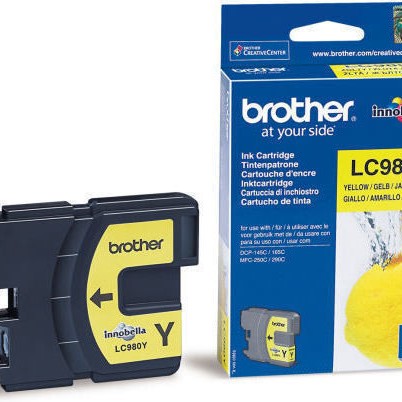 Brother LC980 Γνήσιο Μελάνι Εκτυπωτή InkJet Κίτρινο (LC-980Y)