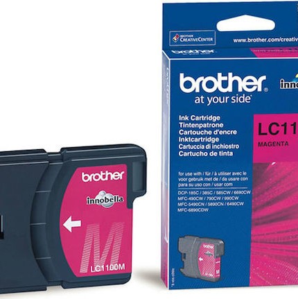 Brother LC1100 Γνήσιο Μελάνι Εκτυπωτή InkJet Ματζέντα (LC-1100M)