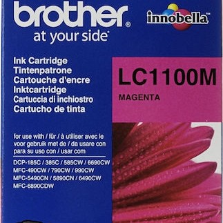 Brother LC1100 Γνήσιο Μελάνι Εκτυπωτή InkJet Ματζέντα (LC-1100M)