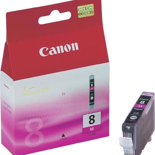 Canon CLI-8 Γνήσιο Μελάνι Εκτυπωτή InkJet Ματζέντα (0622B001)