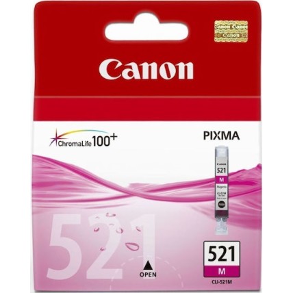 Canon CLI-521 Γνήσιο Μελάνι Εκτυπωτή InkJet Ματζέντα (2935B001)