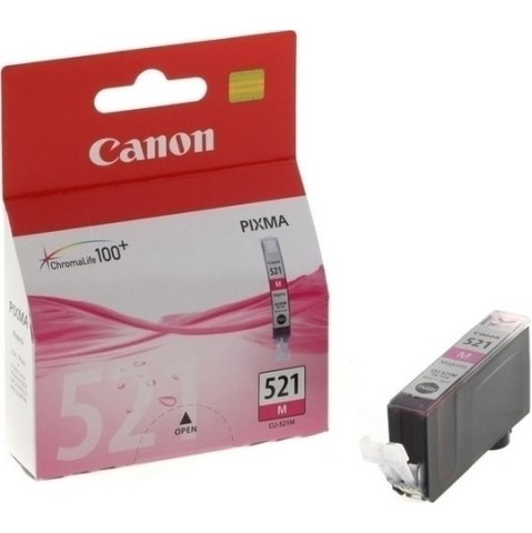 Canon CLI-521 Γνήσιο Μελάνι Εκτυπωτή InkJet Ματζέντα (2935B001)