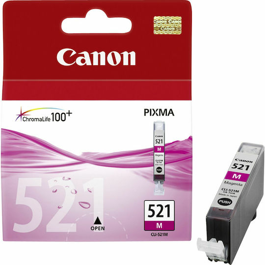 Canon CLI-521 Γνήσιο Μελάνι Εκτυπωτή InkJet Ματζέντα (2935B001)