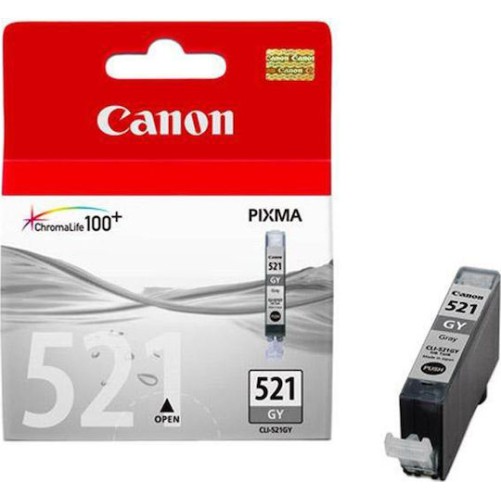Canon CLI-521 Γνήσιο Μελάνι Εκτυπωτή InkJet Γκρι (2937B001)