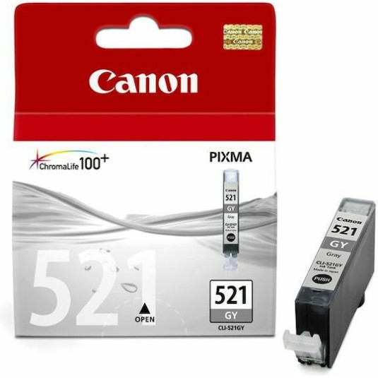 Canon CLI-521 Γνήσιο Μελάνι Εκτυπωτή InkJet Γκρι (2937B001)