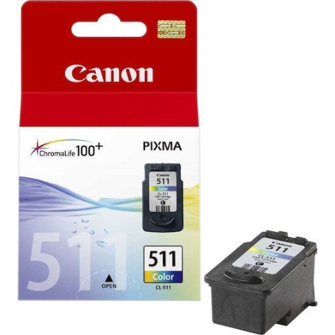 Canon CL-511 Γνήσιο Μελάνι Εκτυπωτή InkJet Πολλαπλό (Color) (2972B001)