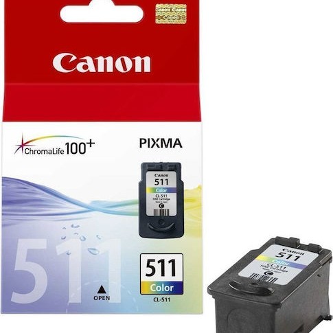 Canon CL-511 Γνήσιο Μελάνι Εκτυπωτή InkJet Πολλαπλό (Color) (2972B001)