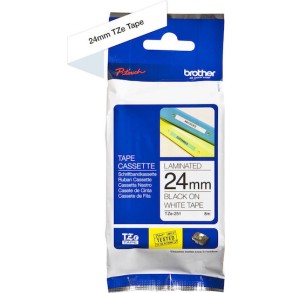 Brother Ταινία Ετικετογράφου 8m x 24mm σε Λευκό Χρώμα