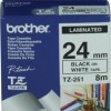 Brother Ταινία Ετικετογράφου 8m x 24mm σε Λευκό Χρώμα