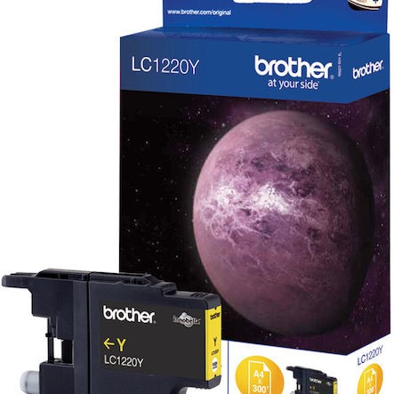 Brother LC1220 Γνήσιο Μελάνι Εκτυπωτή InkJet Κίτρινο (LC-1220Y)