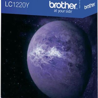 Brother LC1220 Γνήσιο Μελάνι Εκτυπωτή InkJet Κίτρινο (LC-1220Y)