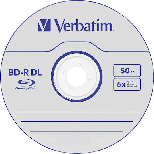 Verbatim Εγγράψιμα BD-R 6x Dual Layer 50GB Cake Box 10τμχ