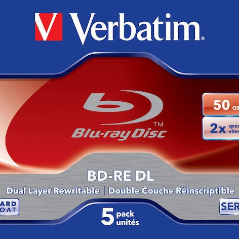 Verbatim BD-RE 2x 50GB 5τμχ