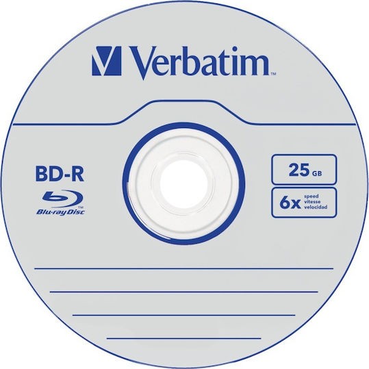 Verbatim Εγγράψιμα BD-R 6x 25GB Cake Box 10τμχ