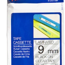 Brother Ταινία Ετικετογράφου 8m x 9mm σε Διάφανο Χρώμα