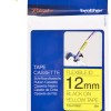 Brother Ταινία Ετικετογράφου 8m x 12mm σε Κίτρινο Χρώμα