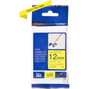Brother Ταινία Ετικετογράφου 8m x 12mm σε Κίτρινο Χρώμα