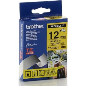 Brother Ταινία Ετικετογράφου 8m x 12mm σε Κίτρινο Χρώμα