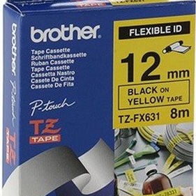 Brother Ταινία Ετικετογράφου 8m x 12mm σε Κίτρινο Χρώμα