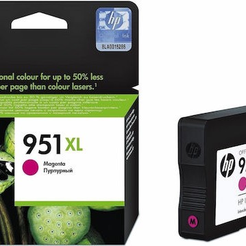 HP 951XL Γνήσιο Μελάνι Εκτυπωτή InkJet Ματζέντα (CN047AE)