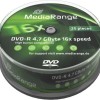MediaRange Εγγράψιμα DVD-R 16x 4.7GB Cake Box 25τμχ