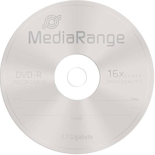MediaRange Εγγράψιμα DVD-R 16x 4.7GB Cake Box 25τμχ