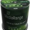 MediaRange Εγγράψιμα DVD-R 16x 4.7GB Cake Box 100τμχ