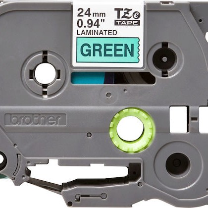 Brother Ταινία Ετικετογράφου 8m x 24mm σε Πράσινο Χρώμα