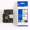 Tze-s261 Laminated Tape 36 Mm Black On White Extra Strong