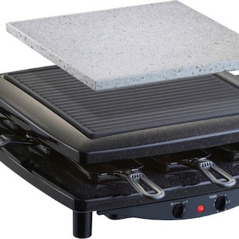 Steba RC 3 Plus Επιτραπέζια Ηλεκτρική Ψησταριά 1450W Ανοξείδωτη με Ρυθμιζόμενο Θερμοστάστη 26x36εκ.