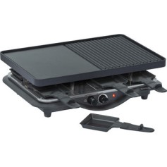 Steba RC 28 Επιτραπέζια Ηλεκτρική Ψησταριά Raclette Αλουμινίου Λείας και Αυλακωτής Πλάκας 1400W με Ρυθμιζόμενο Θερμοστάστη 45x30εκ.