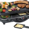 Steba RC 28 Επιτραπέζια Ηλεκτρική Ψησταριά Raclette Αλουμινίου Λείας και Αυλακωτής Πλάκας 1400W με Ρυθμιζόμενο Θερμοστάστη 45x30εκ.