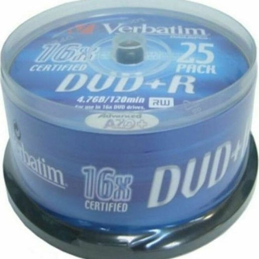 Verbatim Εγγράψιμα DVD+R 16x 4.7GB Cake Box 25τμχ