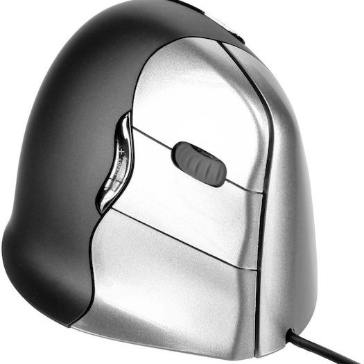 Evoluent VerticalMouse 4 Right Ενσύρματο Εργονομικό Ποντίκι Γκρι