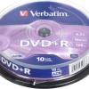 Verbatim Εγγράψιμα DVD+R 16x 4.7GB Cake Box 10τμχ