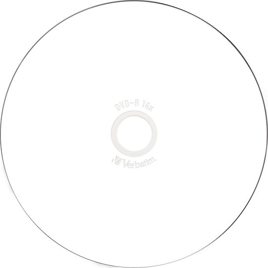 Verbatim Εγγράψιμα DVD-R 16x Printable 4.7GB Cake Box 25τμχ