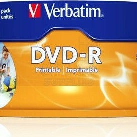 Verbatim Εγγράψιμα DVD-R 16x Printable 4.7GB Cake Box 25τμχ