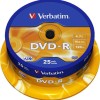 Verbatim Εγγράψιμα DVD-R 16x Printable 4.7GB Cake Box 25τμχ