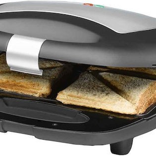 Rommelsbacher Τοστιέρα για 2 Τοστ 1400W Inox