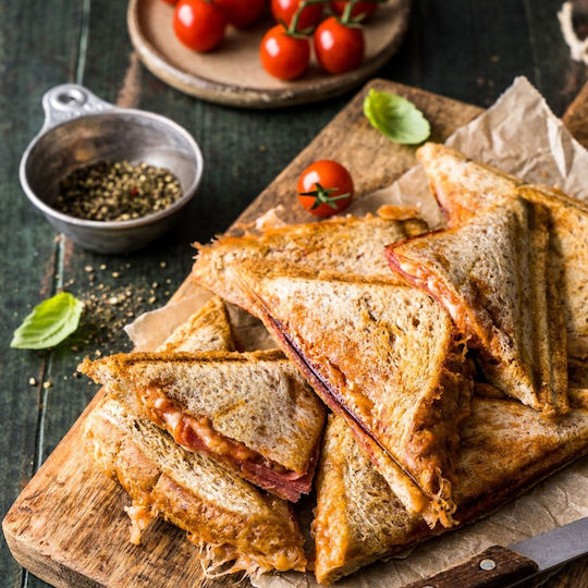 Rommelsbacher Τοστιέρα για 2 Τοστ 1400W Inox