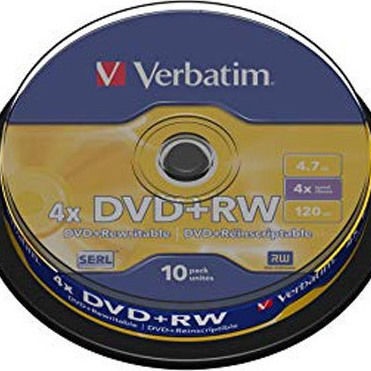 Verbatim Επανεγγράψιμα DVD+RW 4x 4.7GB Cake Box 10τμχ