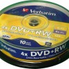 Verbatim Επανεγγράψιμα DVD+RW 4x 4.7GB Cake Box 10τμχ