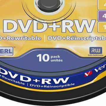 Verbatim Επανεγγράψιμα DVD+RW 4x 4.7GB Cake Box 10τμχ